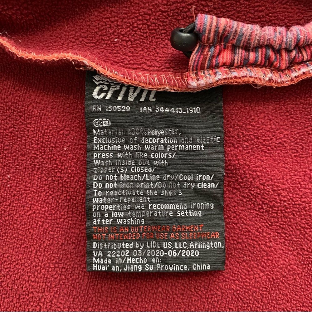 Crivit Toddler Girls Softshell Full Zip Hooded Jacket Pink Sz 2-4 YRS Outerwear - Picture 10 of 12
